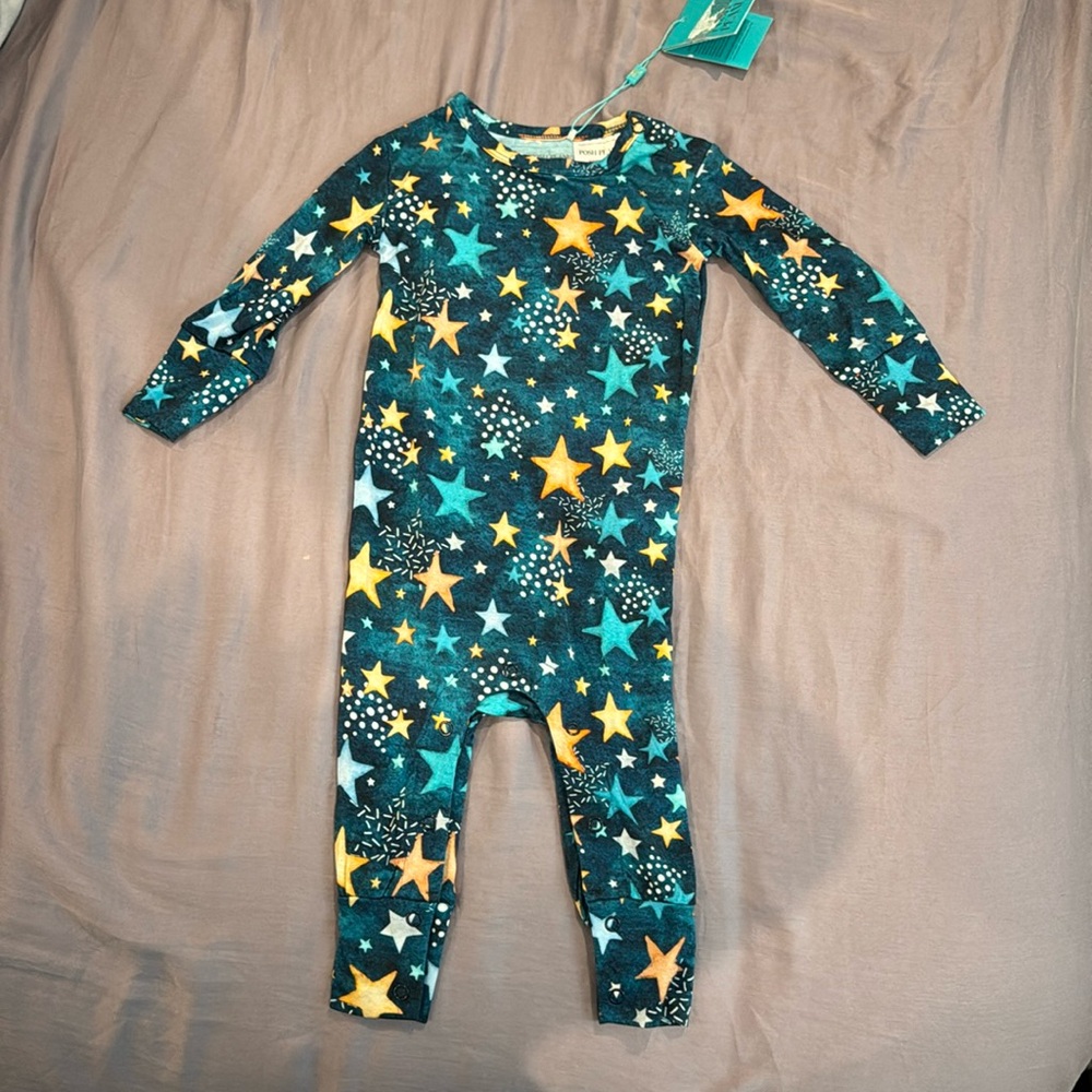 Posh Peanut Rogan - Long Sleeve Star Romper